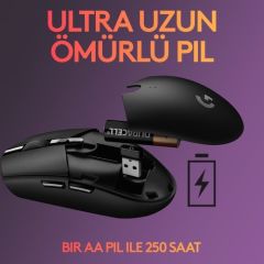 Logitech G G305 LIGHTSPEED 12.000 DPI Kablosuz Oyuncu Mouse - Siyah