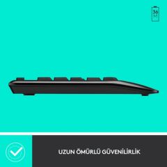 Logitech MK345 Kablosuz Türkçe Klavye Mouse Seti - Siyah 920-006514