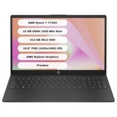 HP 15-FC0059NT AMD Ryzen 7 7730U 16GB 512GB SSD Freedos 15.6'' FHD Taşınabilir Bilgisayar 8M1T1EA