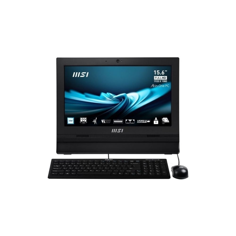 MSI PRO AP162T ADL-017XEU Intel N100 4GB 256GB SSD Freedos 15.6'' Siyah All In One PC