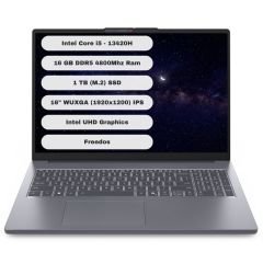 Lenovo Ideapad Slim 3 16IRH10 Intel Core i5 13420H 16GB 1TB SSD Freedos 16'' WUXGA Taşınabilir Bilgisayar 83K2001UTR