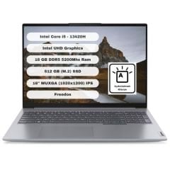 Lenovo Thinkbook 16 G6 IRL Intel Core i5 13420H 16GB 512GB SSD 16'' WUXGA Freedos Gri Taşınabilir Bilgisayar 21KH00SXTR