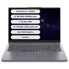 Lenovo Ideapad Slim 3 16IRH10 GTI24 Intel Core i5 13420H 24GB 1TB SSD Freedos 16'' WUXGA Taşınabilir Bilgisayar 83K2001UTR