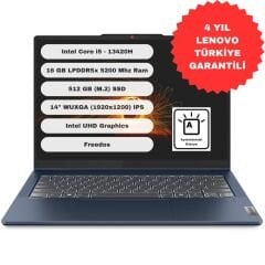 LENOVO IdeaPad Slim 5 Case 2 in 1 İntel Core i5-13420H 16GB 512GB SSD Freedos 14'' WUXGA Taşınabilir Bilgisayar 83KX004FTR