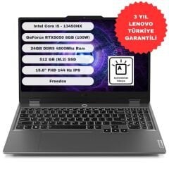 Lenovo LOQ 15IRX10 Intel Core i5 13450HX 24GB 512GB SSD RTX5050 Freedos 15.6” FHD 83JE00EBTR