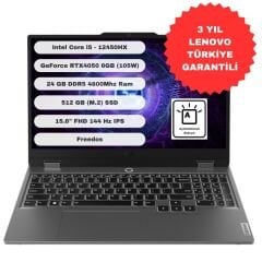Lenovo LOQ 15IAX9 Intel Core i5 12450HX 24GB 512GB SSD RTX4050 Freedos 15.6'' FHD 83GS00QGTR