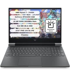 HP Victus 15-FB3038NT AMD Ryzen 7 7445H 16GB 512GB SSD RTX4050 Freedos 15.6'' FHD BX9U9EA