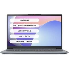 Lenovo Ideapad Slim 3 15IAN8 Intel N100 4GB 128GB SSD 15.6'' Freedos 82XB009GTX