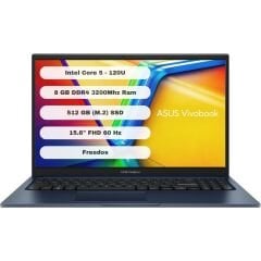 Asus Vivobook 15 Intel Core 5 120U 8GB 512GB SSD Freedos 15.6'' FHD X1504VA-NJ3665