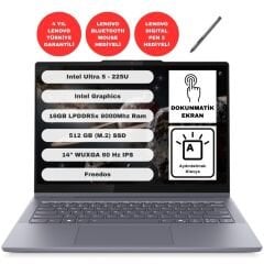 Lenovo Ideapad 5 2 in 1 83KR000FTR Intel Ultra 5 225U 16GB 512GB SSD Freedos 14'' WUXGA