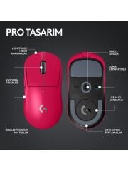 Logitech G Pro X Superlight 2 Kablosuz Oyuncu Mouse - Pembe