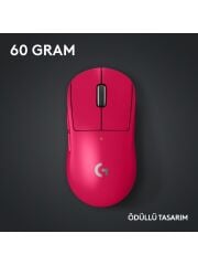 Logitech G Pro X Superlight 2 Kablosuz Oyuncu Mouse - Pembe