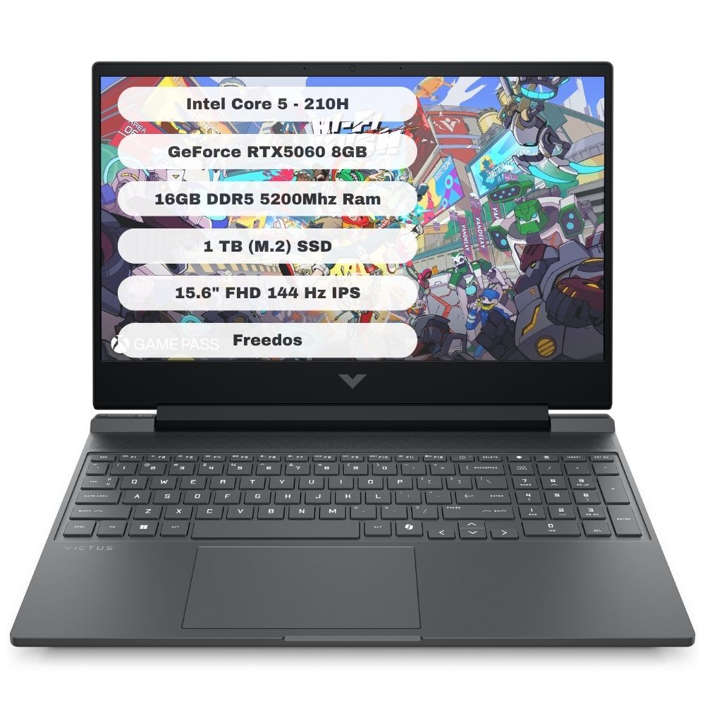 HP Victus Gaming 15-FA2019NT C21SGEA Intel Core 5 210H 16GB 1TB SSD RTX5060 Freedos 15.6'' FHD