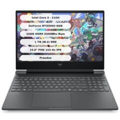 HP Victus Gaming 15-FA2019NT GTI32 Intel Core 5 210H 32GB 1TB SSD RTX5060 Freedos 15.6'' FHD C21SGEA