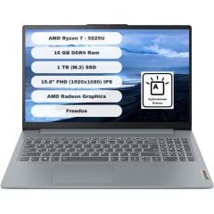 Lenovo Ideapad Slim 3 15ABR8 82XM018ETR AMD Ryzen 7 5825U 16GB 1TB SSD Freedos 15.6'' FHD