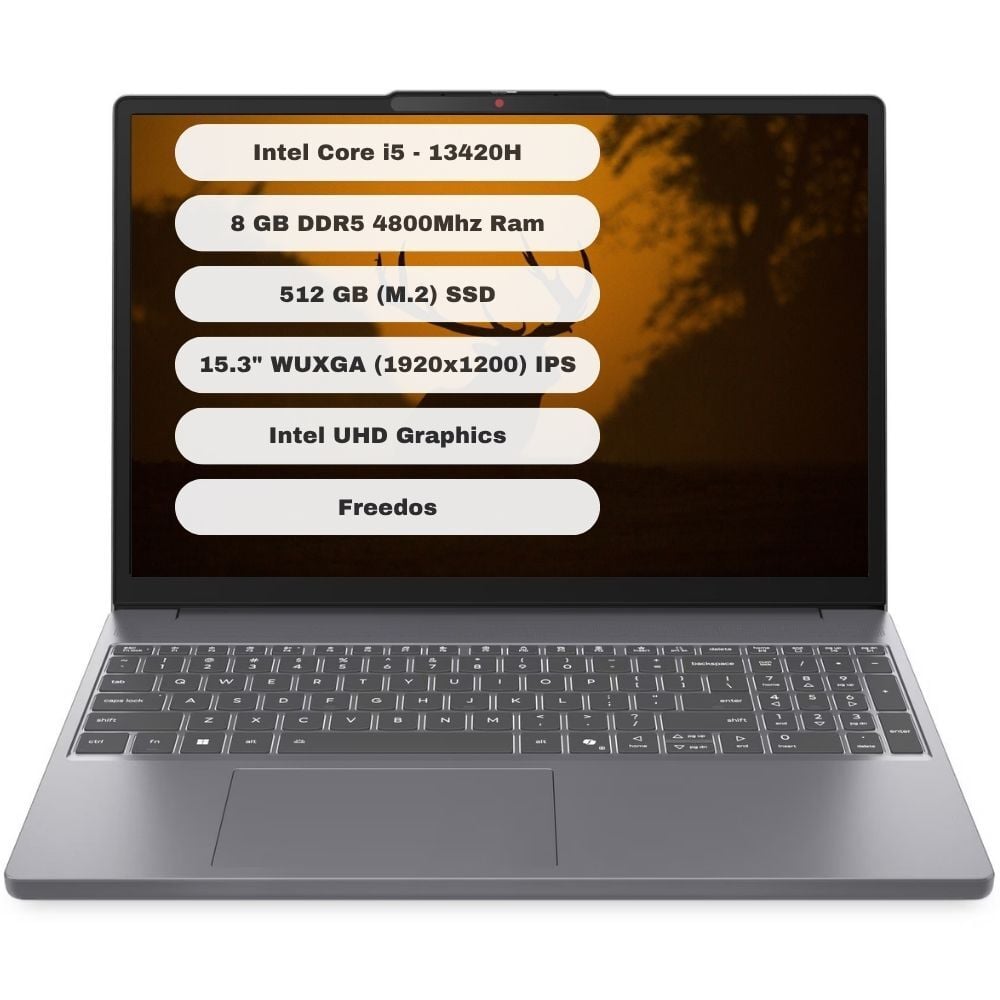 Lenovo IdeaPad Slim 3  Intel Core i5 13420H 8GB 512GB SSD Freedos 15.3'' WUXGA