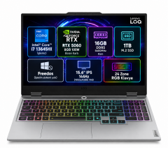 Lenovo LOQ 15IRX10 83JE01BETR Intel Core i7 13645HX 16GB 1TB SSD RTX 5060 Freedos 15.6'' FHD
